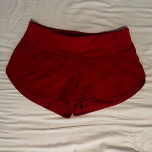 Lululemon Speed Up Low-Rise Short 2.5" Red